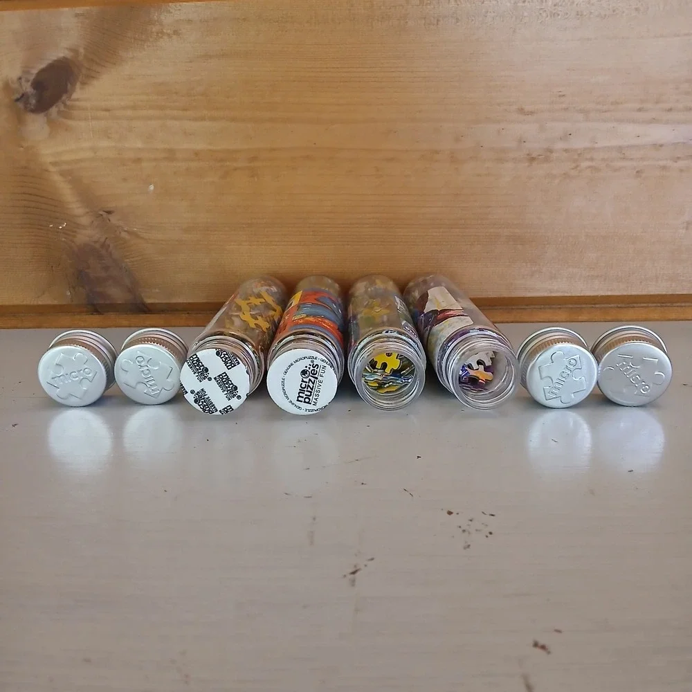 Lot of 4‎ -150 piece Micro Mini Puzzles- Tubes- Classic Art Paintings Spain! ZB3